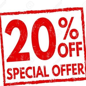 20% off everything today